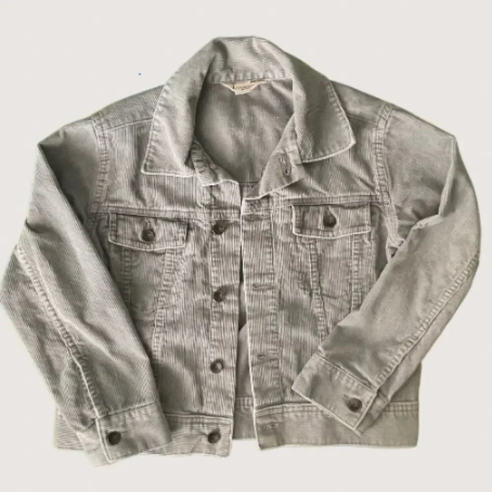 Land’s End Kids Corduroy Jacket Grey Size Small